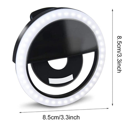 Mini Selfie Ring Light - USB Herlaaibare LED Light