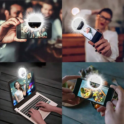 Mini Selfie Ring Light - USB Herlaaibare LED Light