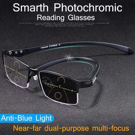 ✨Sapphire high hardness ✨Anti blue progressive Far And Near Dual-Use Reading Glasses