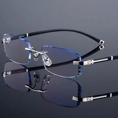 ✨Sapphire high hardness ✨Anti blue progressive Far And Near Dual-Use Reading Glasses