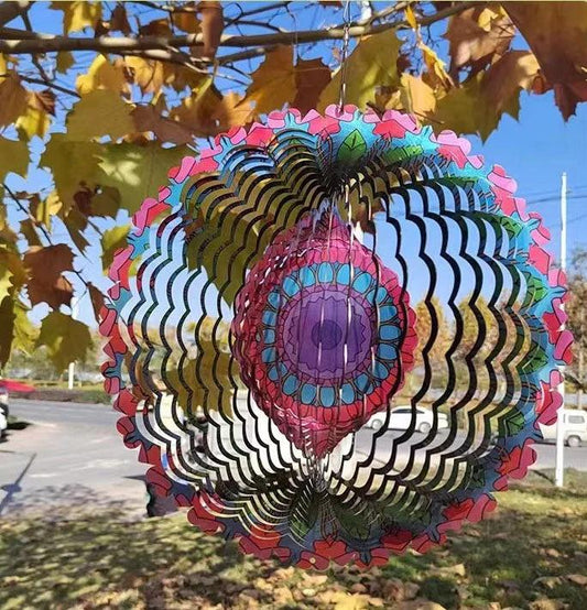 🔥2025 Warm verkope-49% AFSLAG 3D Kleurvolle Wind Spinning Mandala