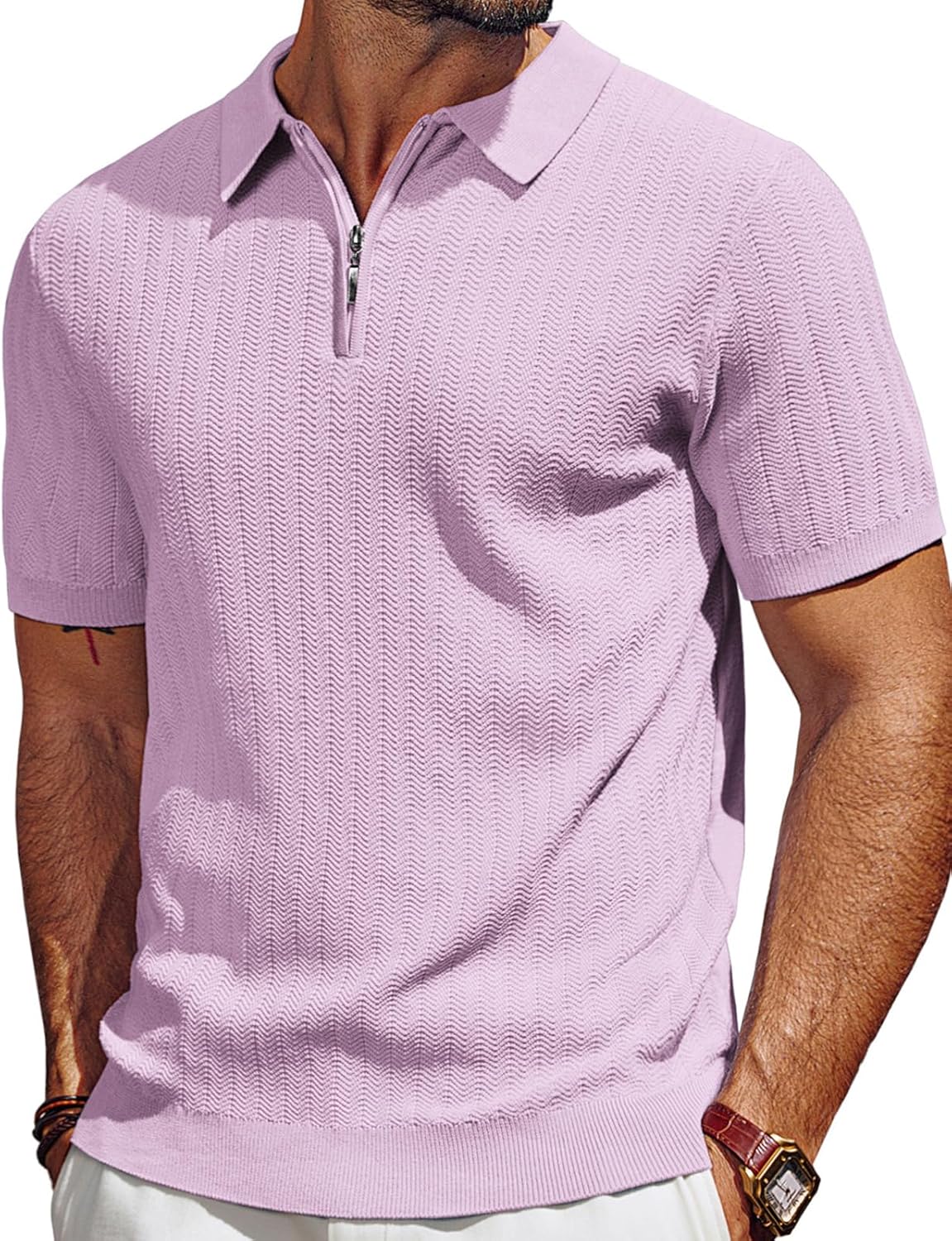 Cool Comfort Quarter Zip Polo