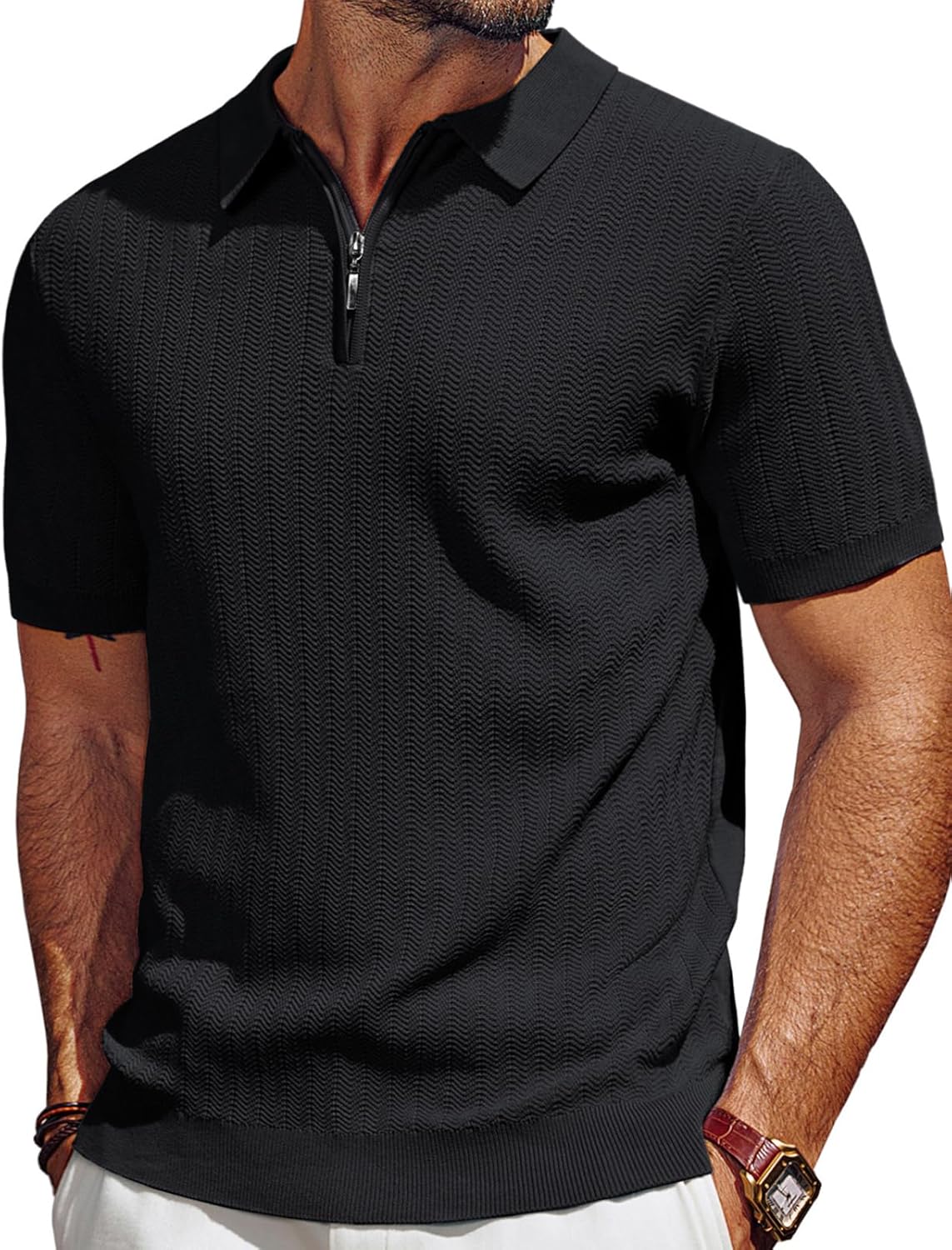 Cool Comfort Quarter Zip Polo