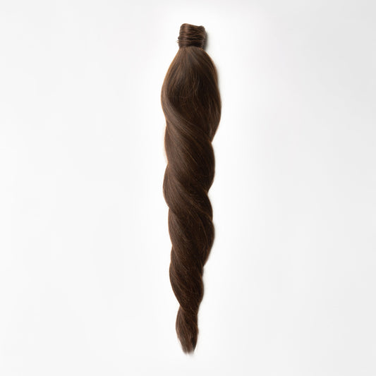 Clip in Ponytail - Chocolate Brown 2