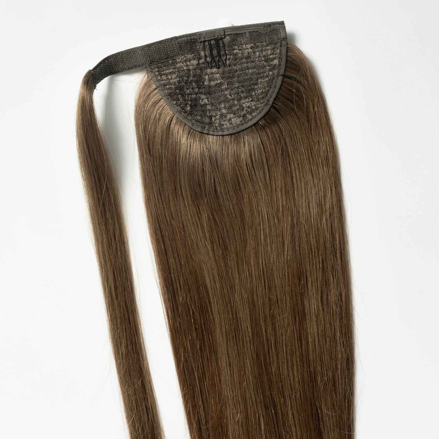 Clip in Ponytail - Dark Ash Brown Mix 2B/3B