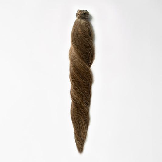 Clip in Ponytail - Dark Ash Brown Mix 2B/3B