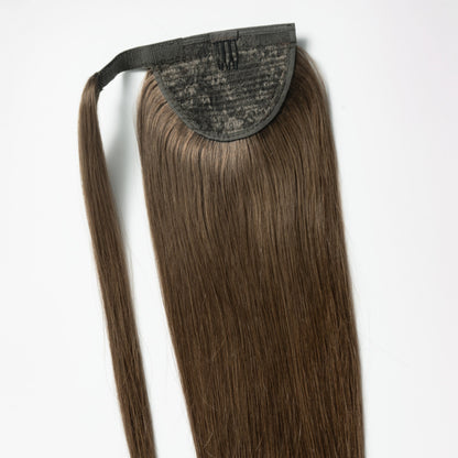 Clip in Ponytail - Light Chocolate Brown 2B