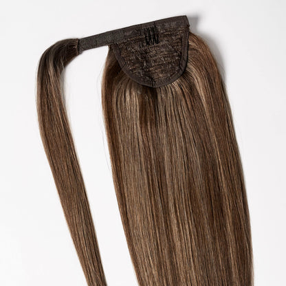 Clip in Ponytail - Ash Brown Mix 3B/5B