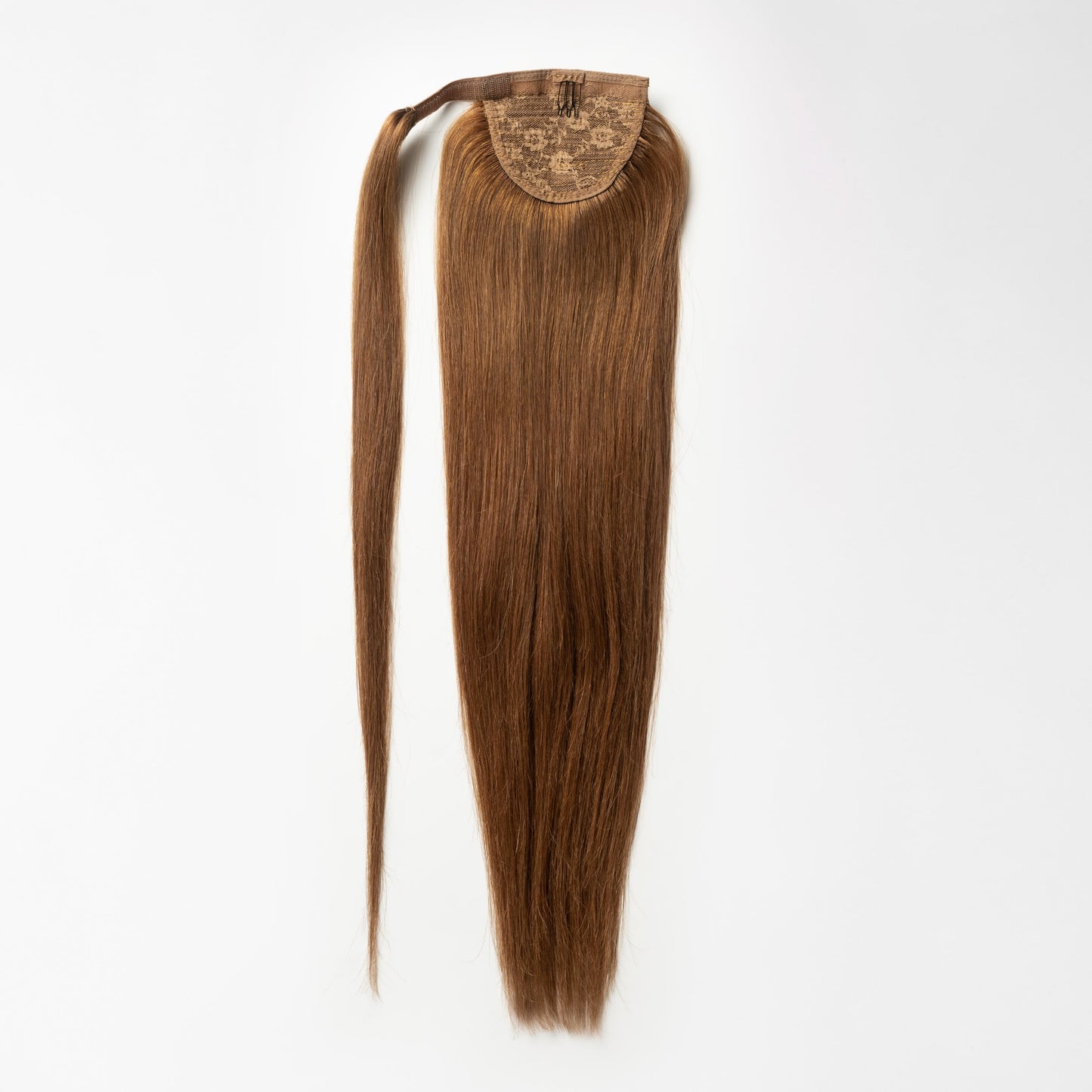 Clip in Ponytail - Chestnut Brown 6