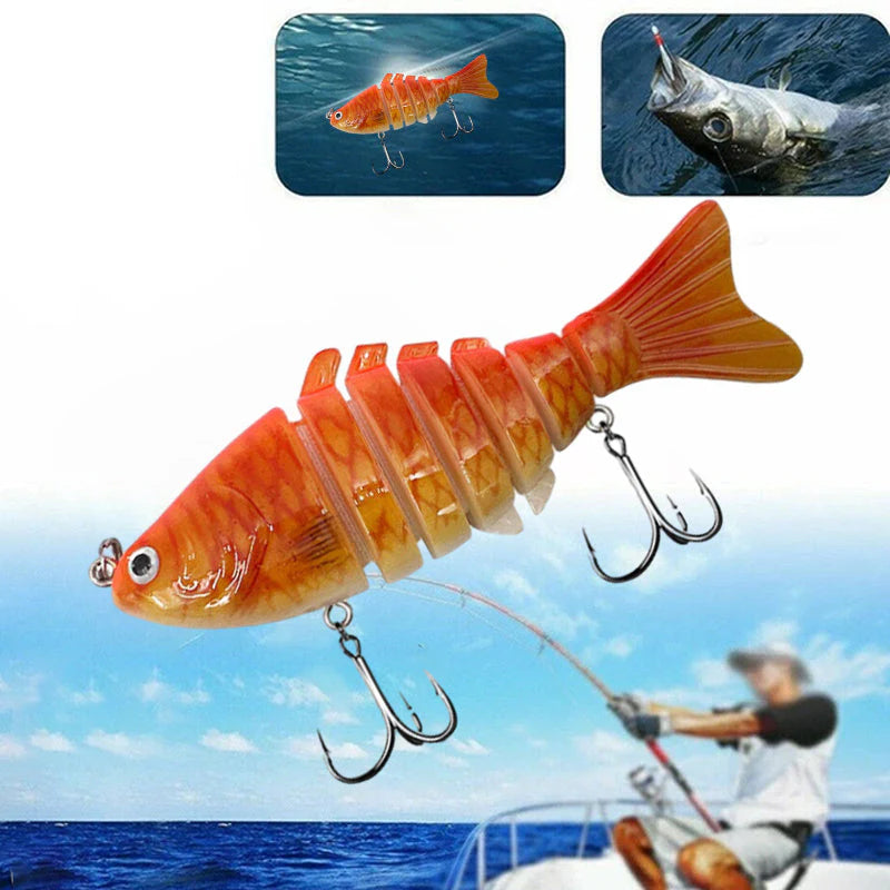 5PCS Lifelike Multi-Jointed Sinking Fishing Lure